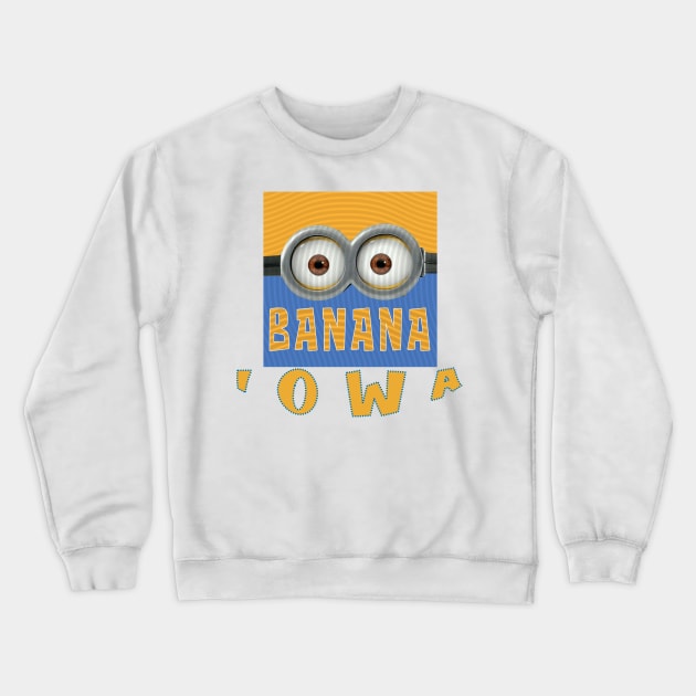 MINION BANANA USA IOWA Crewneck Sweatshirt by LuckYA